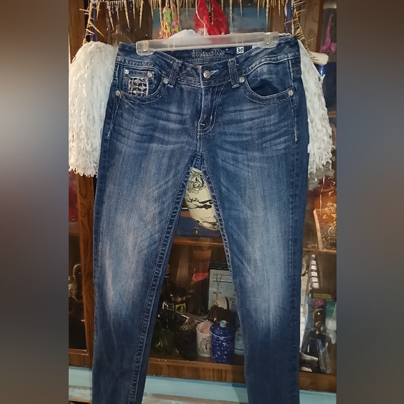 Miss Me Women's Dark Blue Boot Cut Jeans - Picture 3 of 4